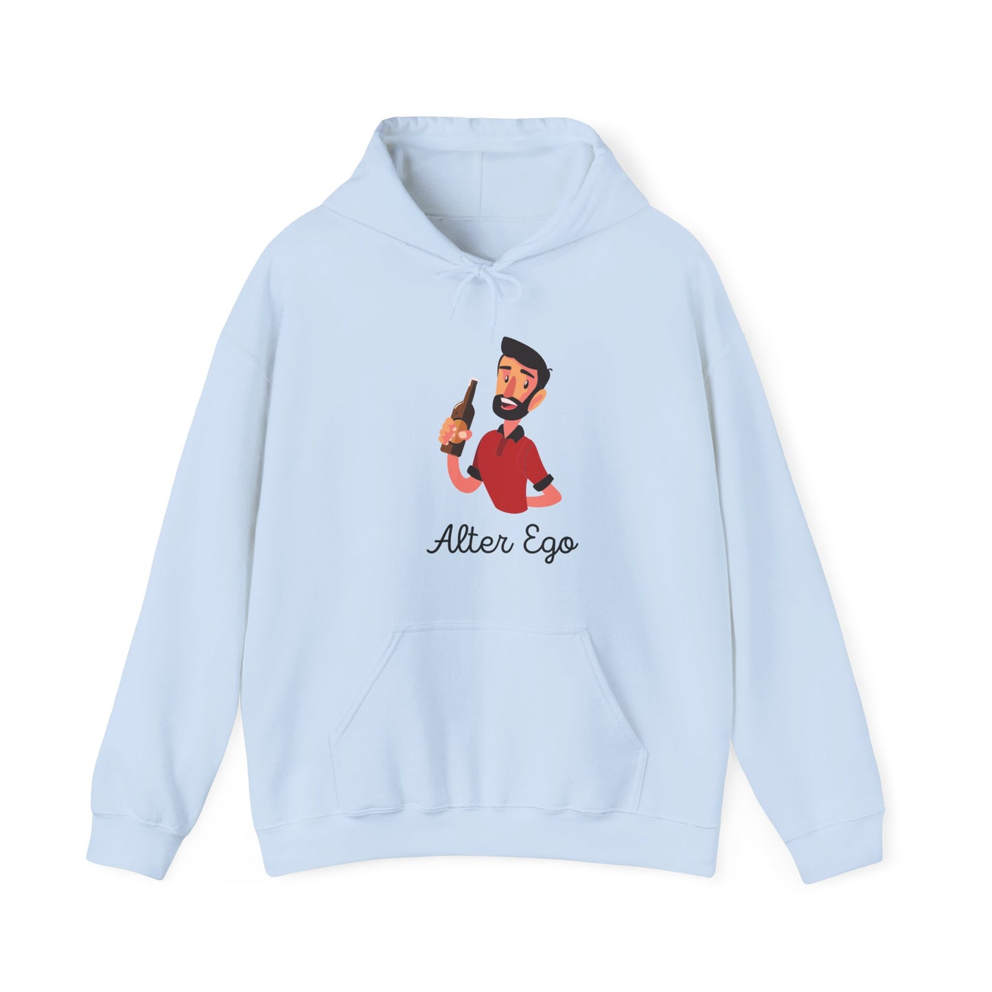 Alter Ego Unisex Heavy Blend Hooded Sweatshirt Personality Twin Drinking Alcoholic Party Shirt Hoodie Sweater Pullover