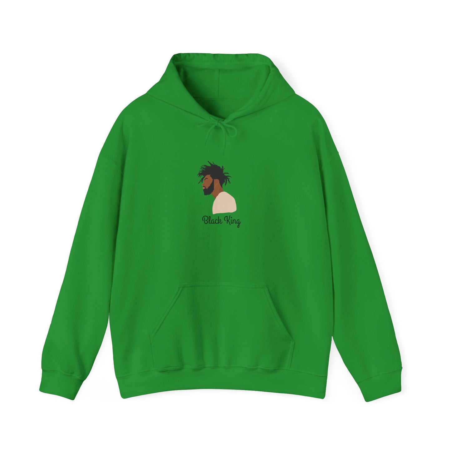 Black King Hoodie Unisex Heavy Blend™ Hooded Sweatshirt African American Black Man Dreadlocks Locs Culture Sweater Sweatshirt