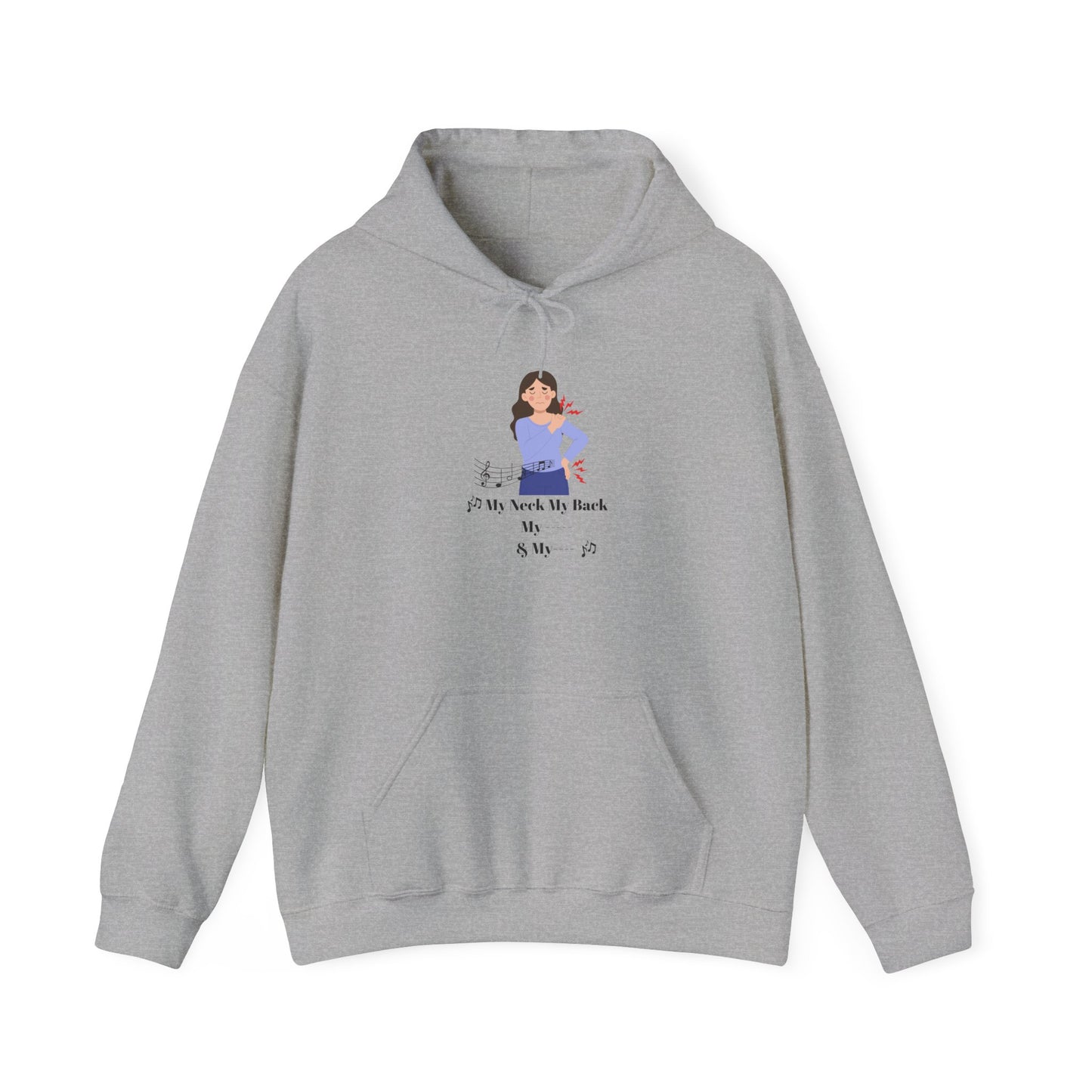My Neck My Back Hoodie Funny Shirt Old Hip Hop Song Pullover Sweater Unisex Heavy Blend