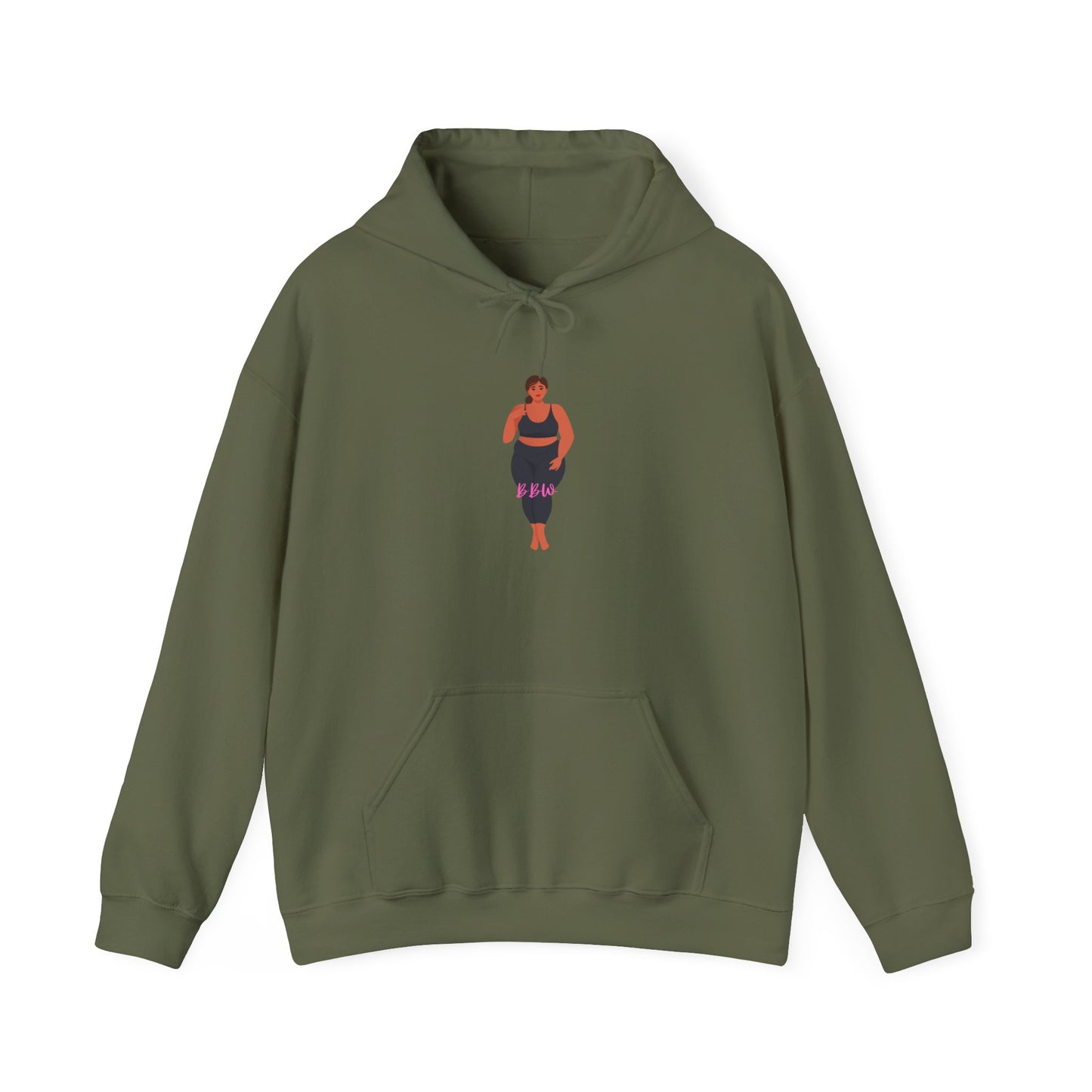 BBW Hoodie Unisex Heavy Blend Hooded Sweatshirt Plus Size Sweater Pullover