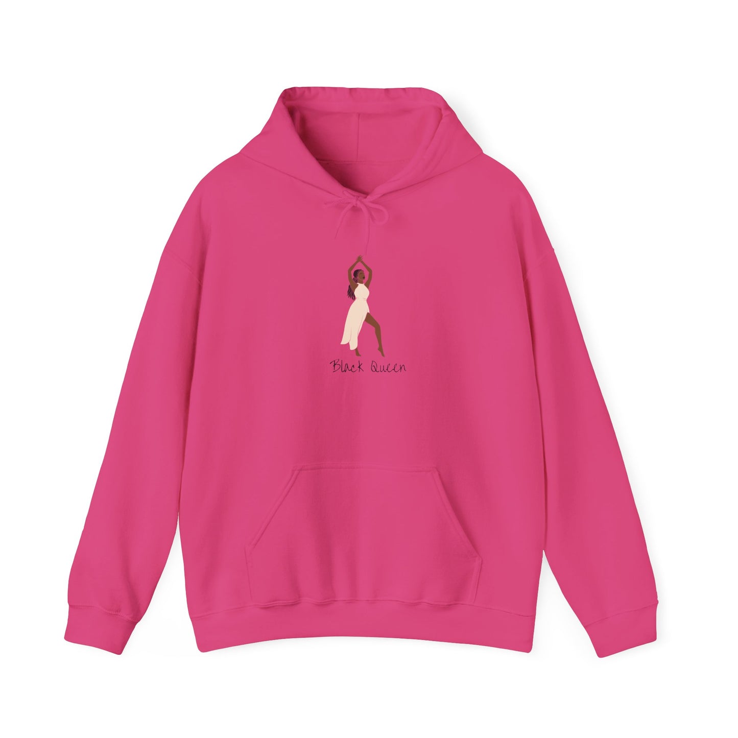 Black Queen Hoodie Unisex Heavy Blend™ Hooded Sweatshirt African American Woman Black Girl Black Woman Pullover Sweater