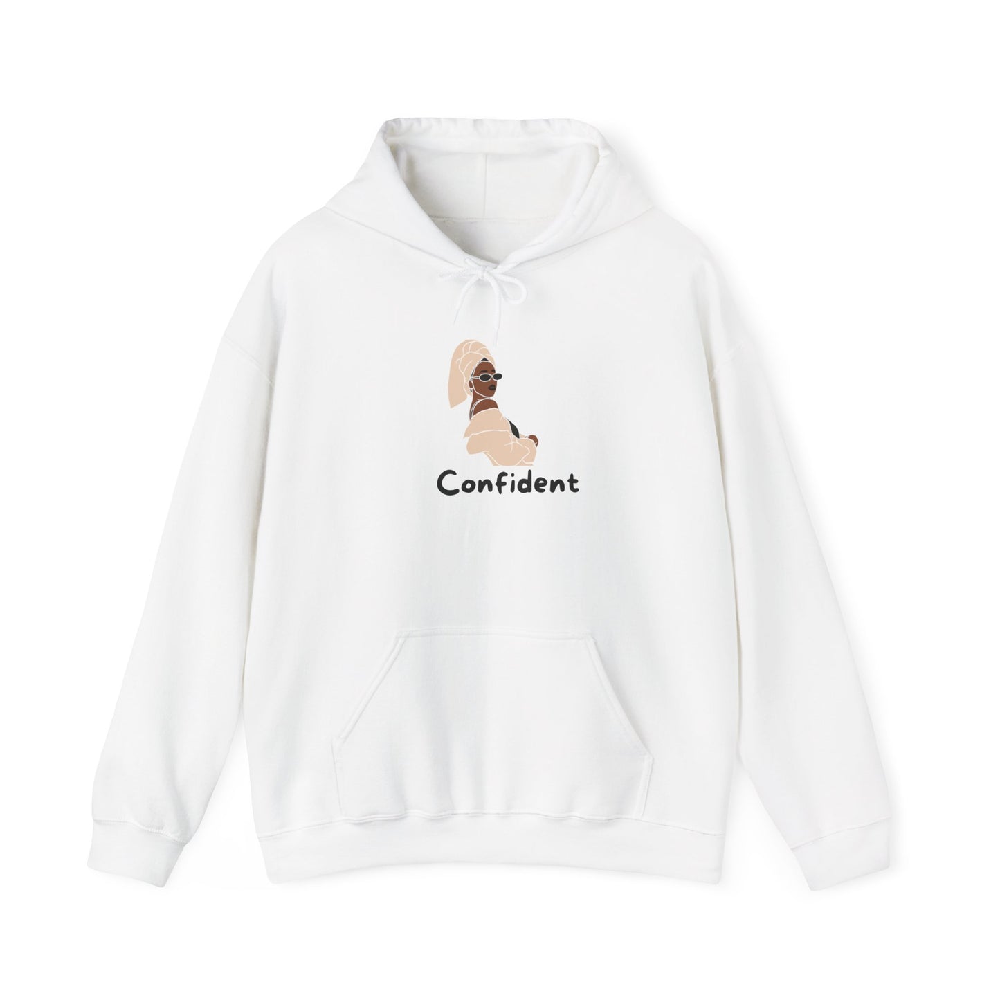 Confident Unisex Hooded Sweatshirt Sweater Pullover Hoodie