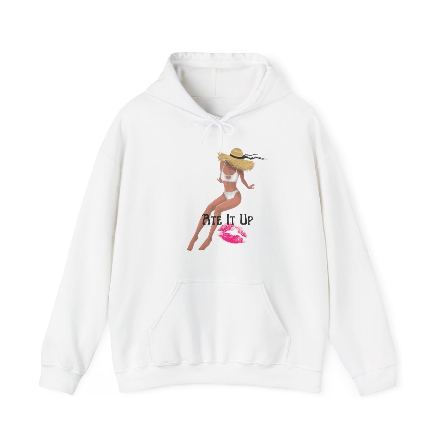 Ate It Up Unisex Heavy Blend Hooded Sweatshirt Sexy Fine Baddie Diva Model Hoodie Sweater Pullover