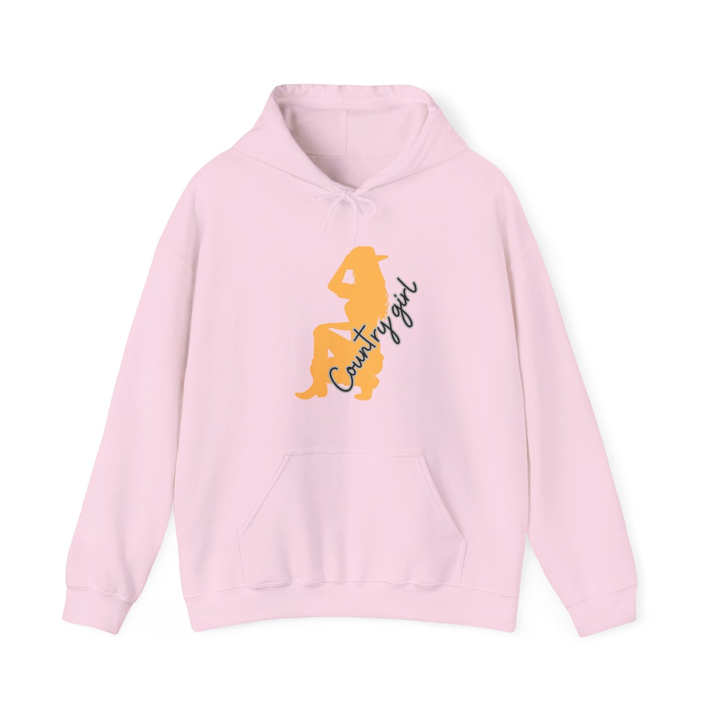 Country Girl Unisex Heavy Blend™ Hooded Sweatshirt Country Music Farm Girl Guitar Cowboy Spurs Cowboy Hat Hoodie Sweater Pullover