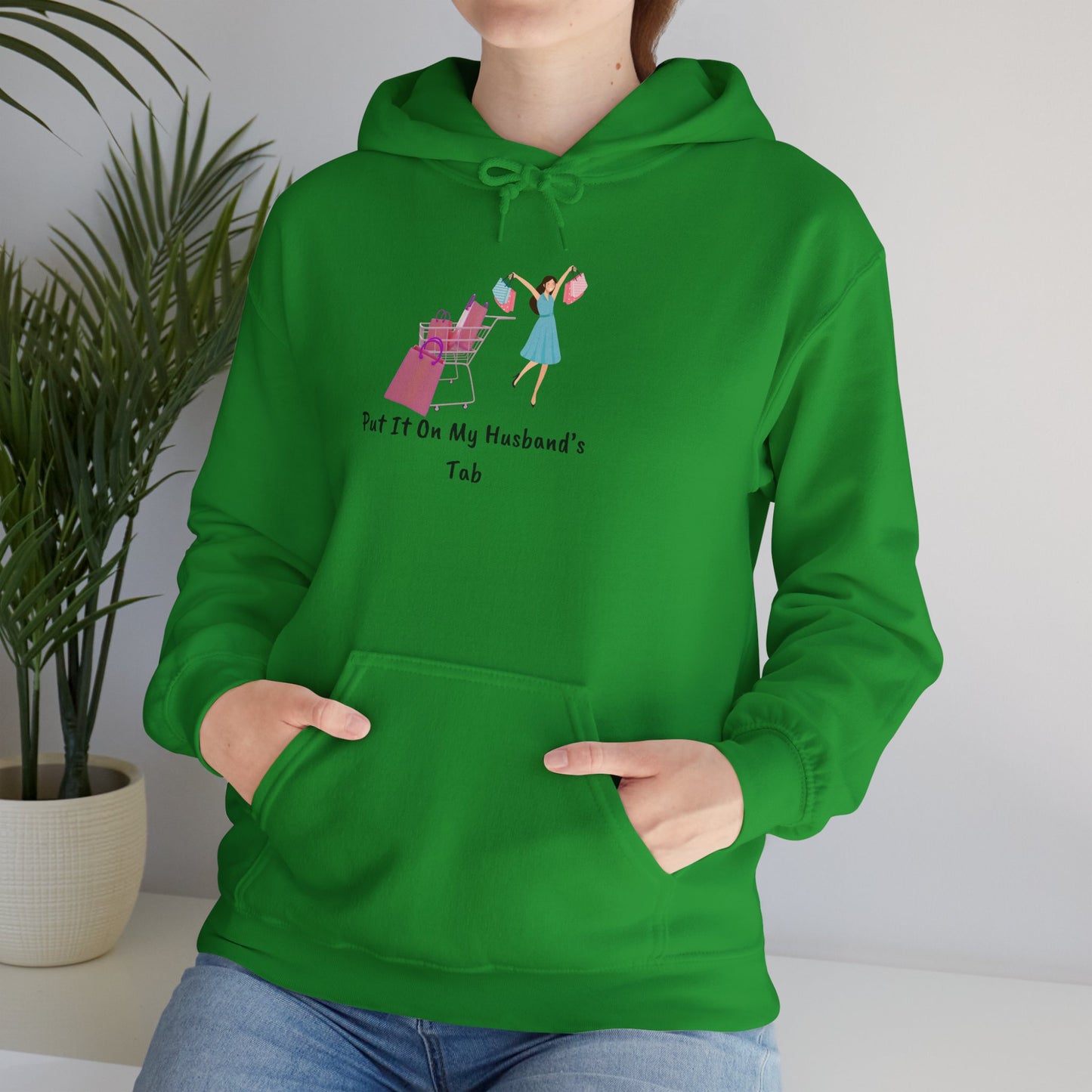 Put It On My Husband's Tab Hoodie Sweater Pullover Hooded Sweatshirt