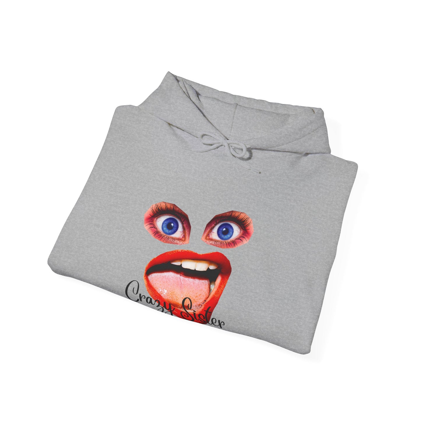 Crazy Sister Unisex Heavy Blend Hooded Sweatshirt Sibling Shirt