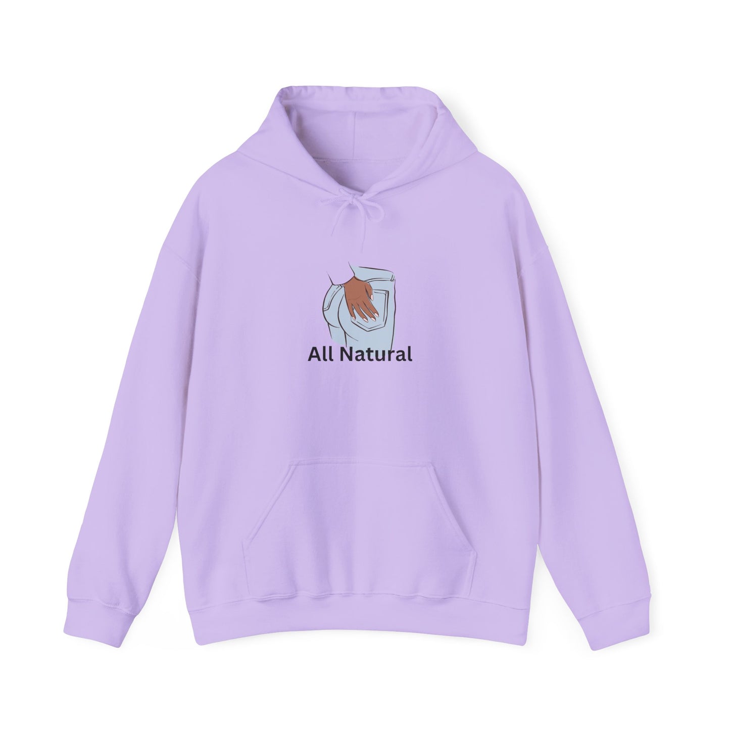 All Natural Hoodie Unisex Heavy Blend™ Hooded Sweatshirt No BBL No Fake Butt Home Grown Ass Pullover Sweater