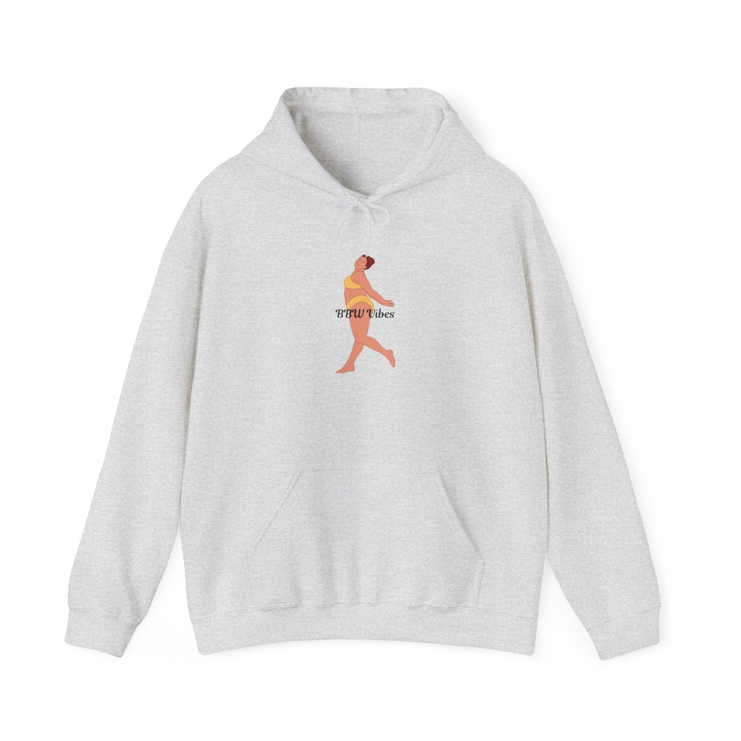 BBW Vibes Hoodie Unisex Heavy Blend™ Hooded Sweatshirt Plus Size Full Figured Sexy Confident Pullover Sweater Sweatshirt