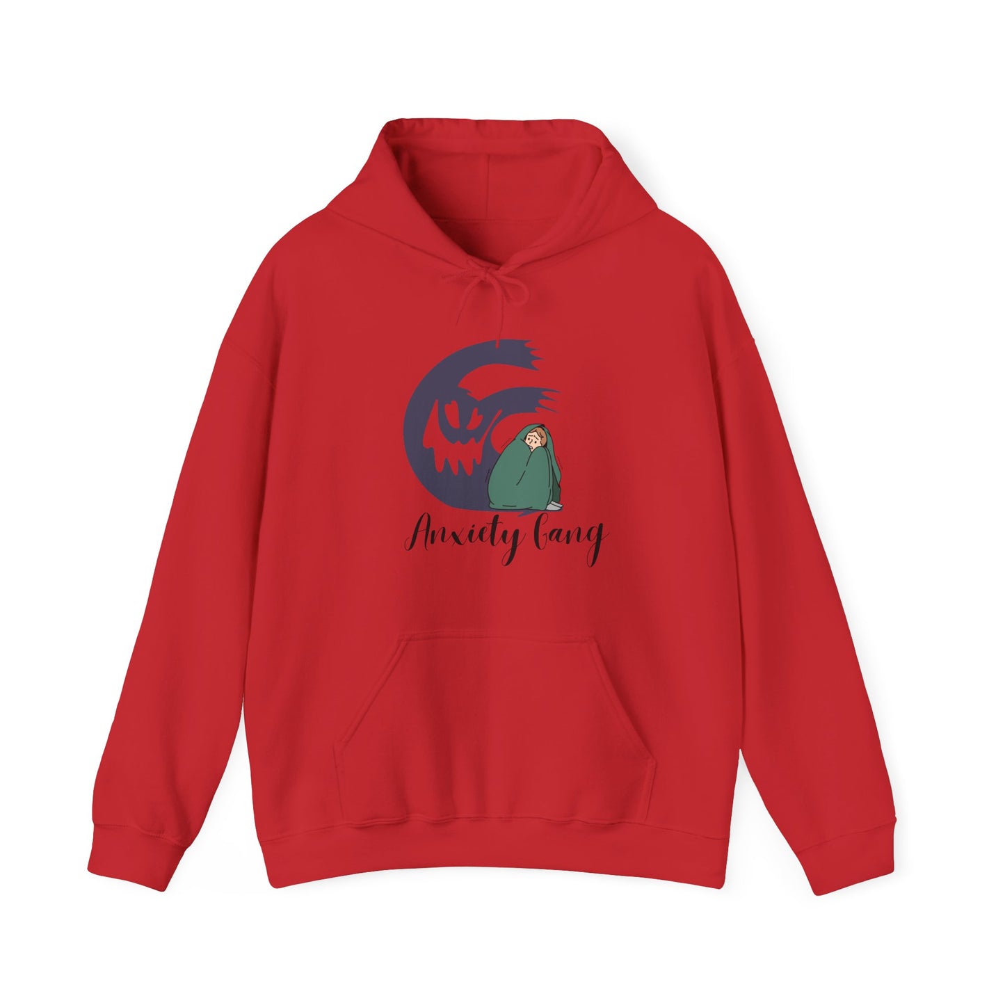 Anxiety Gang Unisex Heavy Blend™ Hooded Sweatshirt Stress Shirt Anxiety Attack