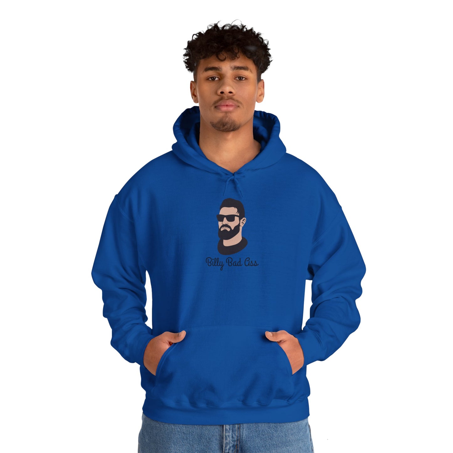 Billy Bad A Unisex Heavy Blend Hooded Sweatshirt Tough Guy Pullover Sweater