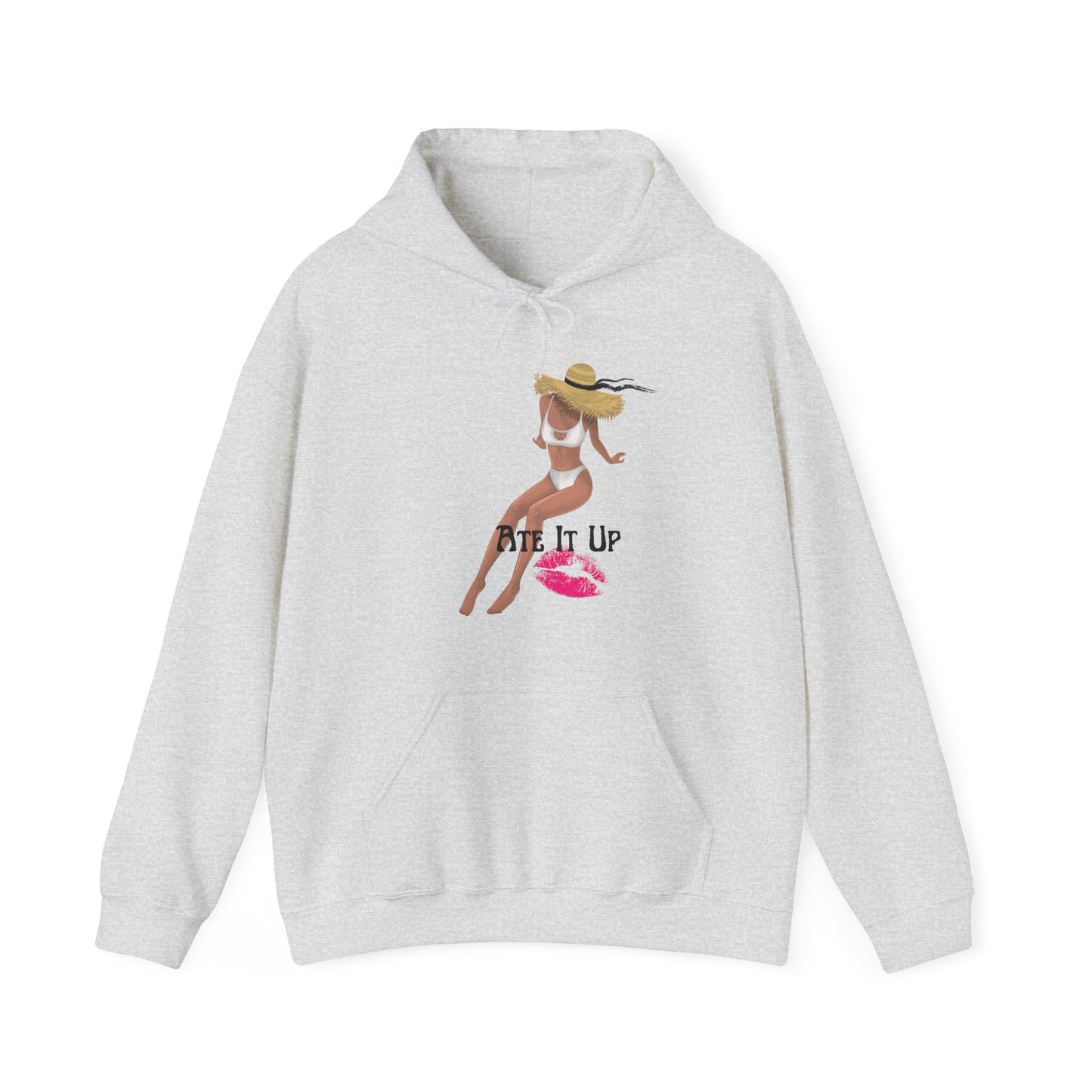 Ate It Up Unisex Heavy Blend Hooded Sweatshirt Sexy Fine Baddie Diva Model Hoodie Sweater Pullover