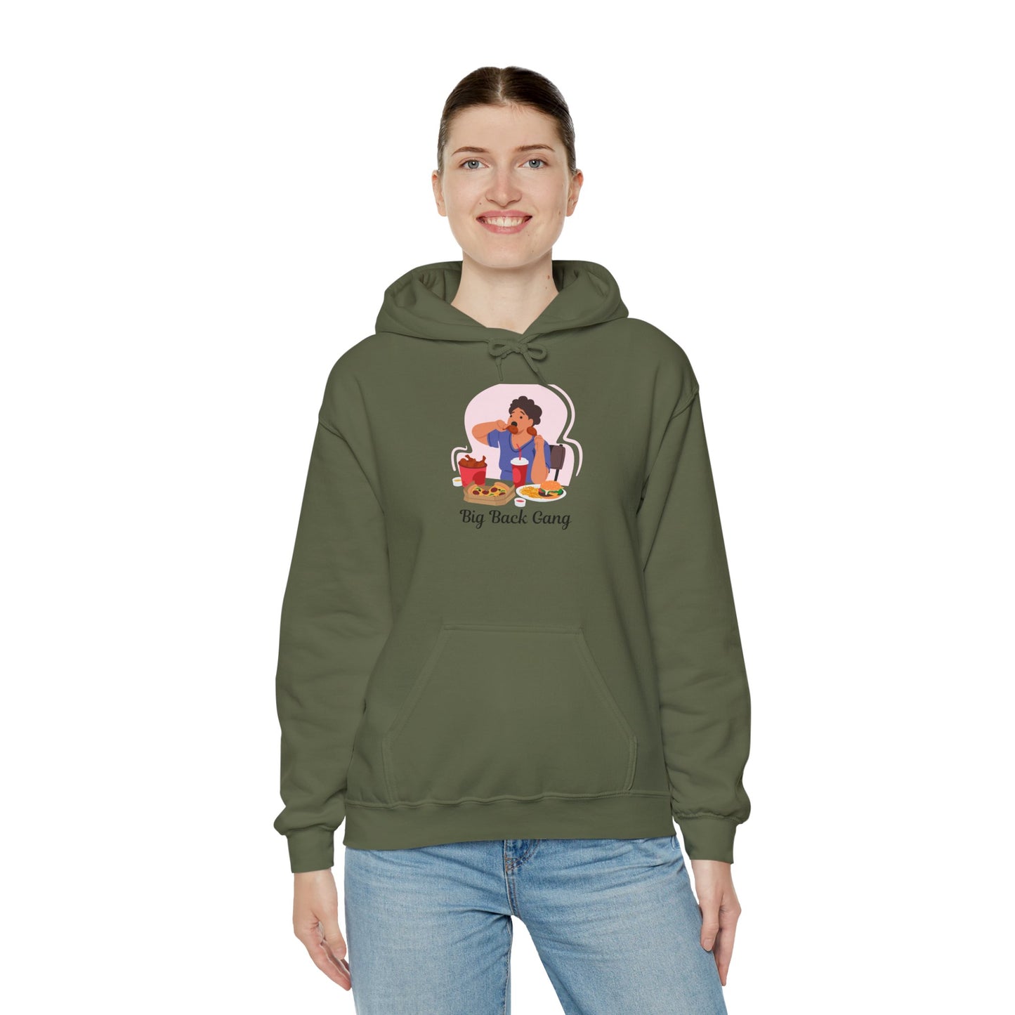 Plus Size Gang Unisex Hoodie Comfortable Casual Sweatshirt Pullover Sweater