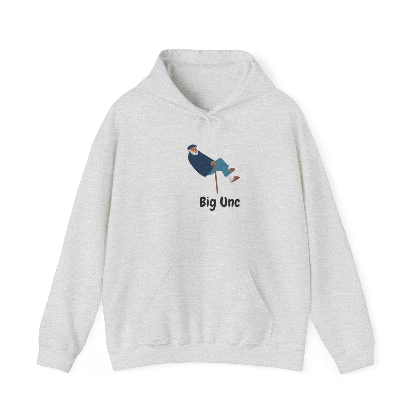 Big Unc Hoodie Unisex Heavy Blend™ Hooded Sweatshirt Pullover Sweater BBQ Favorite Uncle Hip Hop Old Man