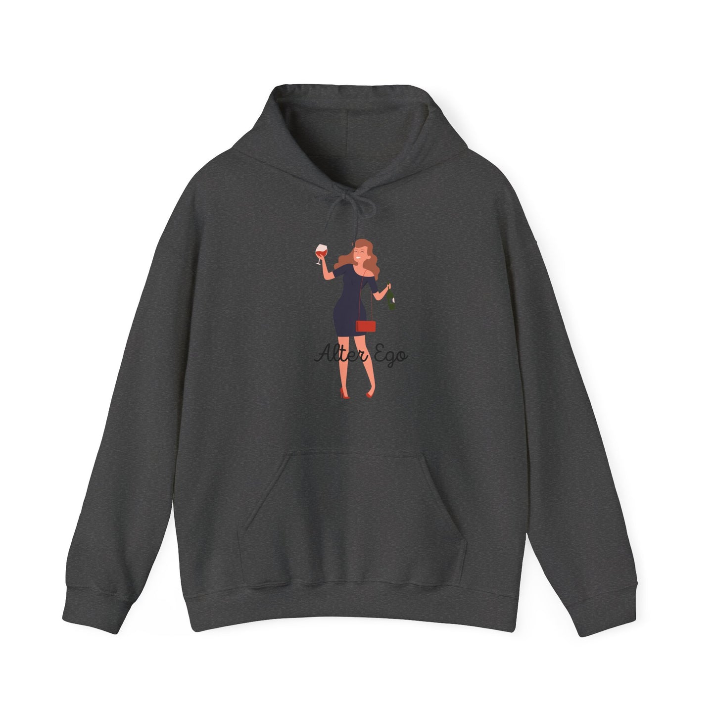 Alter Ego Unisex Heavy Blend Hooded Sweatshirt Bipolar Strange Dr Jekyll Mr Hyde Hoodie Pullover Sweater Drinking Partying Booze Alcohol