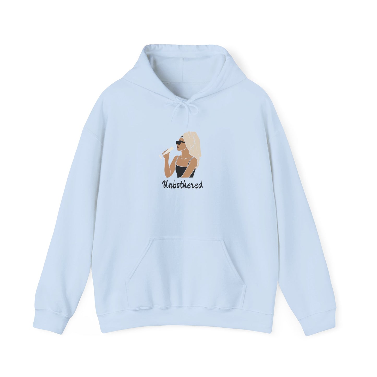 Unbothered Unisex Heavy Blend™ Hooded Sweatshirt Hoodie Pullover Confident Sexy Goddess Don't Care Sweater
