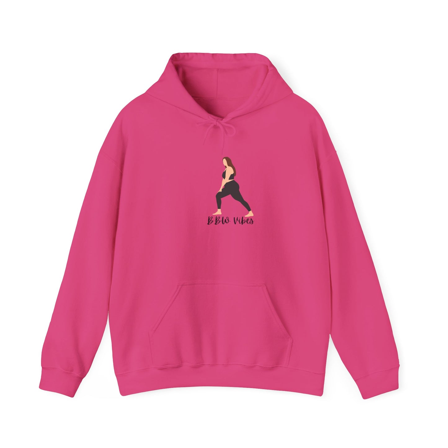 BBW Vibes Unisex Heavy Blend™ Hooded Sweatshirt Hoodie Plus Size Woman Big Back Heavy Set Full Figured Pullover Sweater