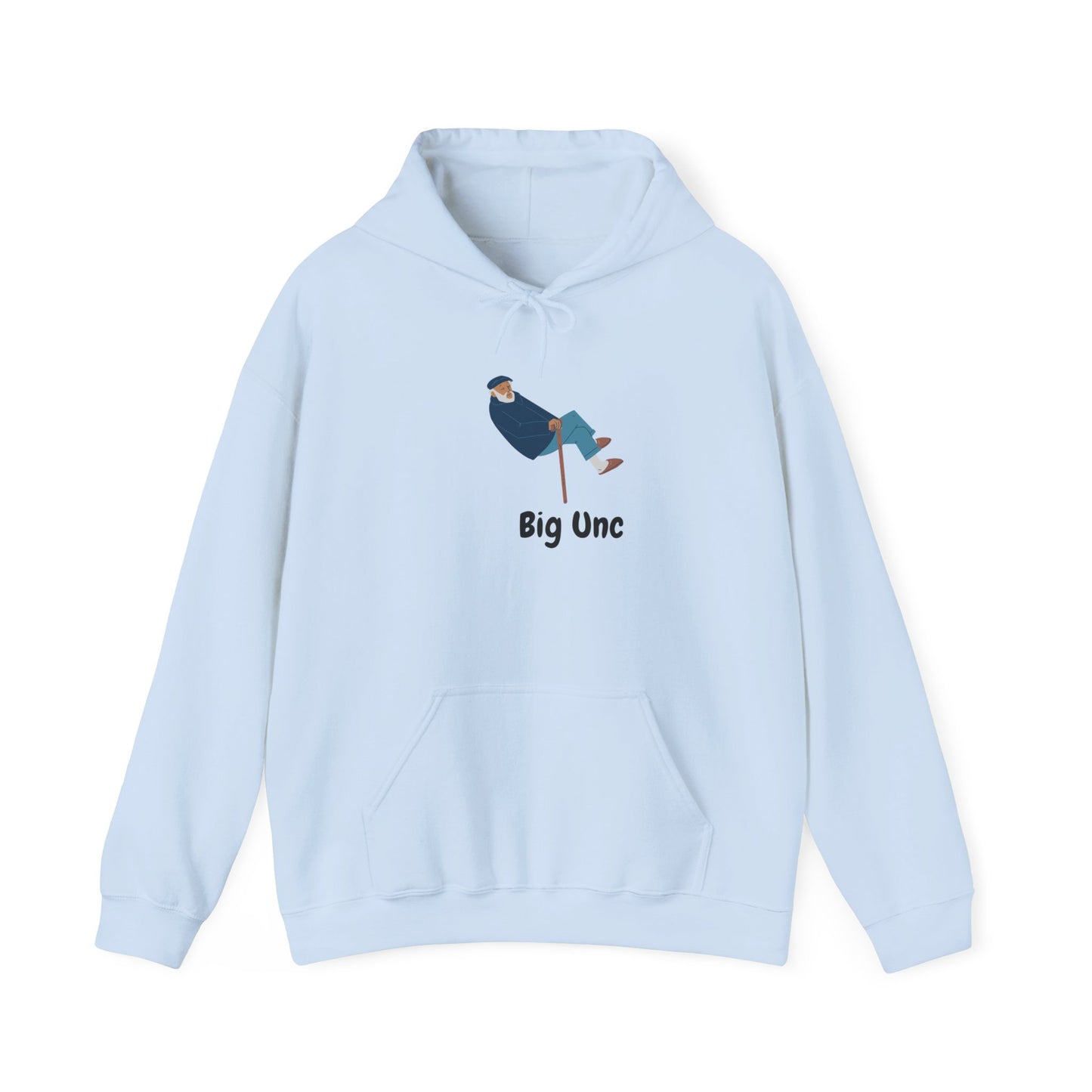 Big Unc Hoodie Unisex Heavy Blend™ Hooded Sweatshirt Pullover Sweater BBQ Favorite Uncle Hip Hop Old Man