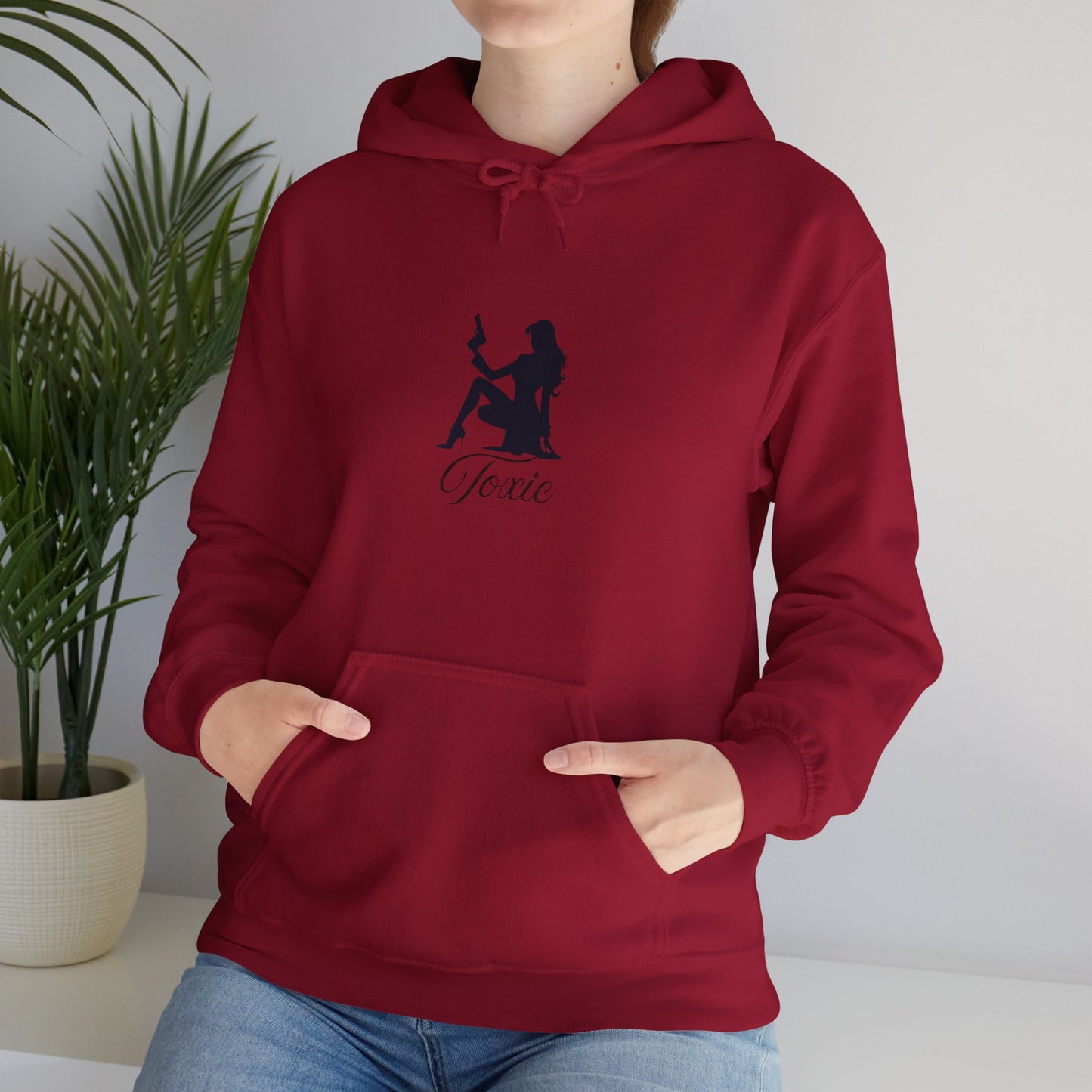 Toxic Unisex Heavy Blend™ Sweatshirt for Empowerment Bad Girl Party Girl Toxic Evil Diva Pullover Sweater Hooded Sweatshirt