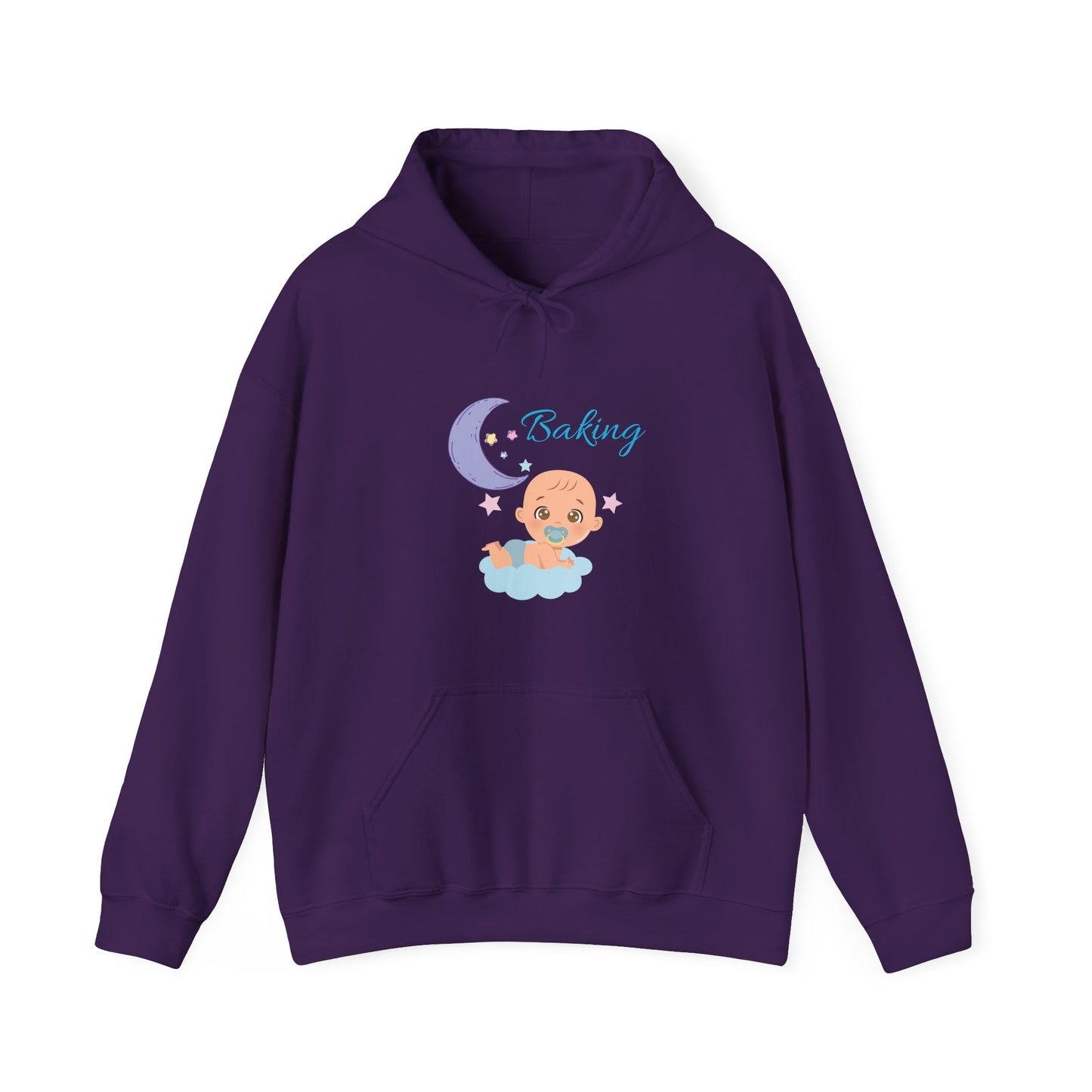 Baking Unisex Heavy Blend Hooded Sweatshirt Pregnancy Pullover Sweater Pregnancy Announcement Baby Bump