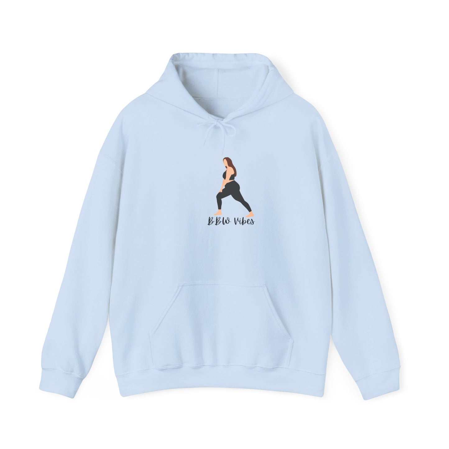 BBW Vibes Unisex Heavy Blend™ Hooded Sweatshirt Hoodie Plus Size Woman Big Back Heavy Set Full Figured Pullover Sweater