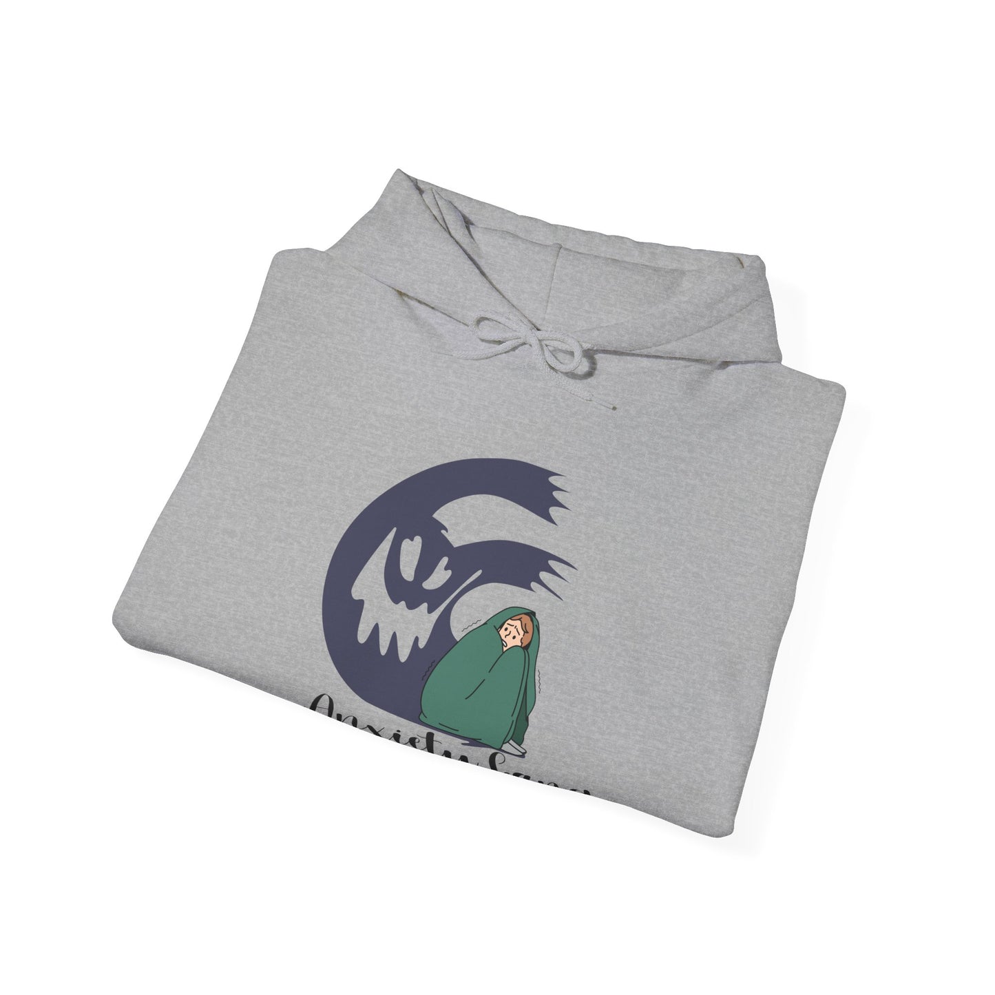 Anxiety Gang Unisex Heavy Blend™ Hooded Sweatshirt Stress Shirt Anxiety Attack