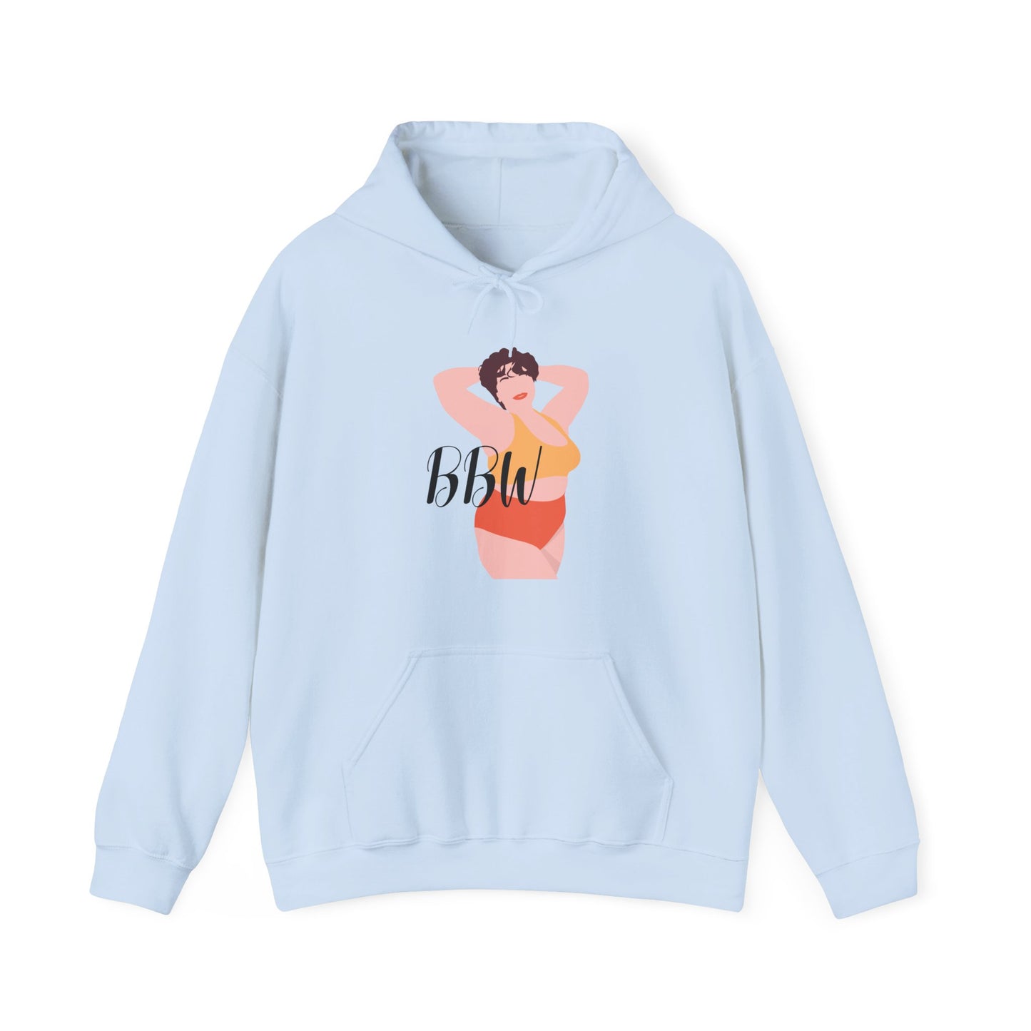BBW Unisex Heavy Blend™ Hooded Sweatshirt Thick Big Back Plus Size Hoodie Pullover Sweater