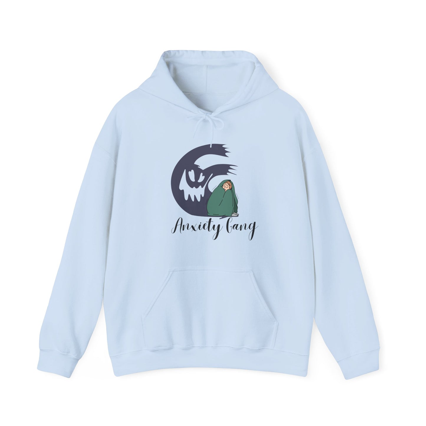 Anxiety Gang Unisex Heavy Blend™ Hooded Sweatshirt Stress Shirt Anxiety Attack