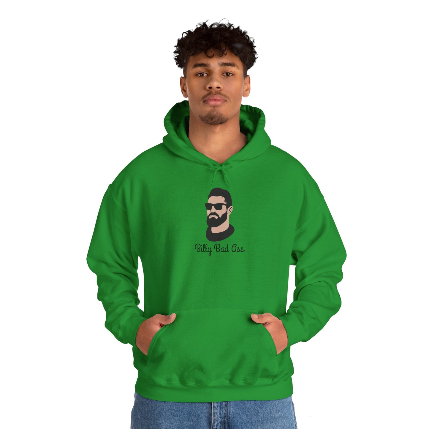Billy Bad A Unisex Heavy Blend Hooded Sweatshirt Tough Guy Pullover Sweater
