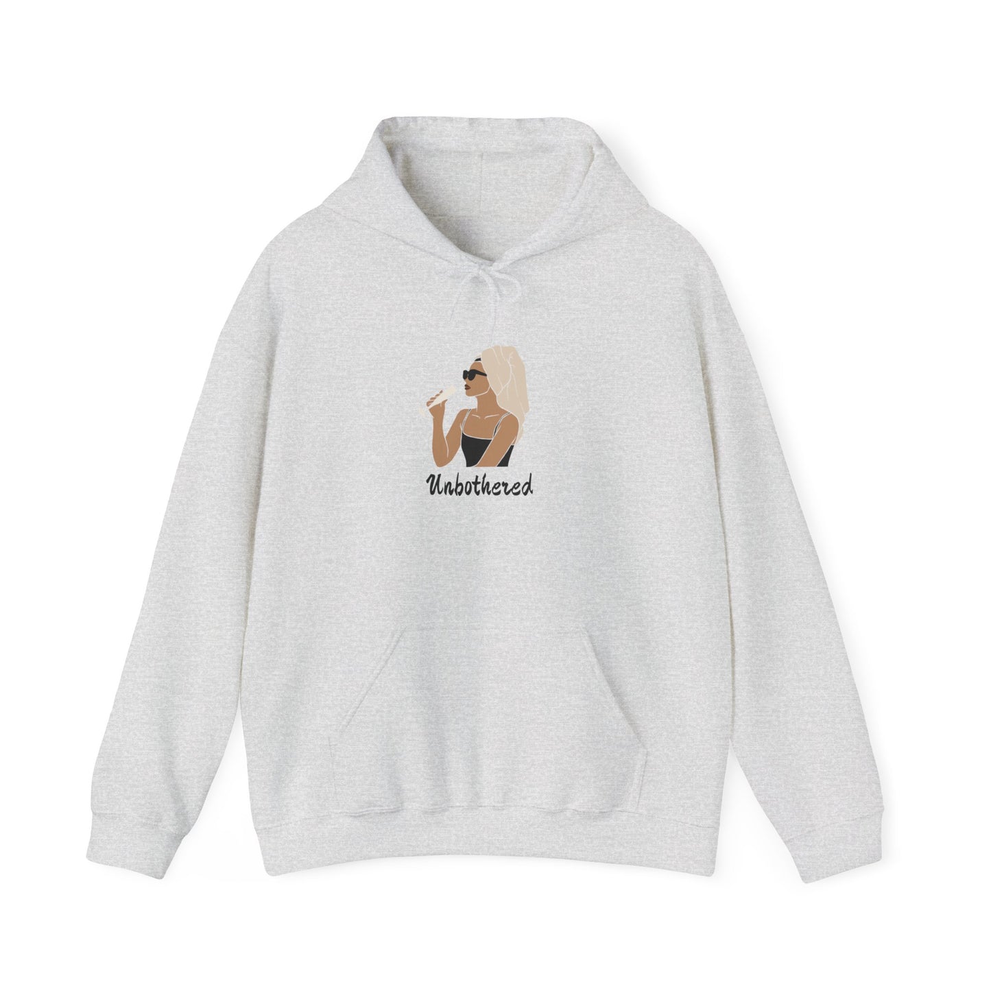 Unbothered Unisex Heavy Blend™ Hooded Sweatshirt Hoodie Pullover Confident Sexy Goddess Don't Care Sweater