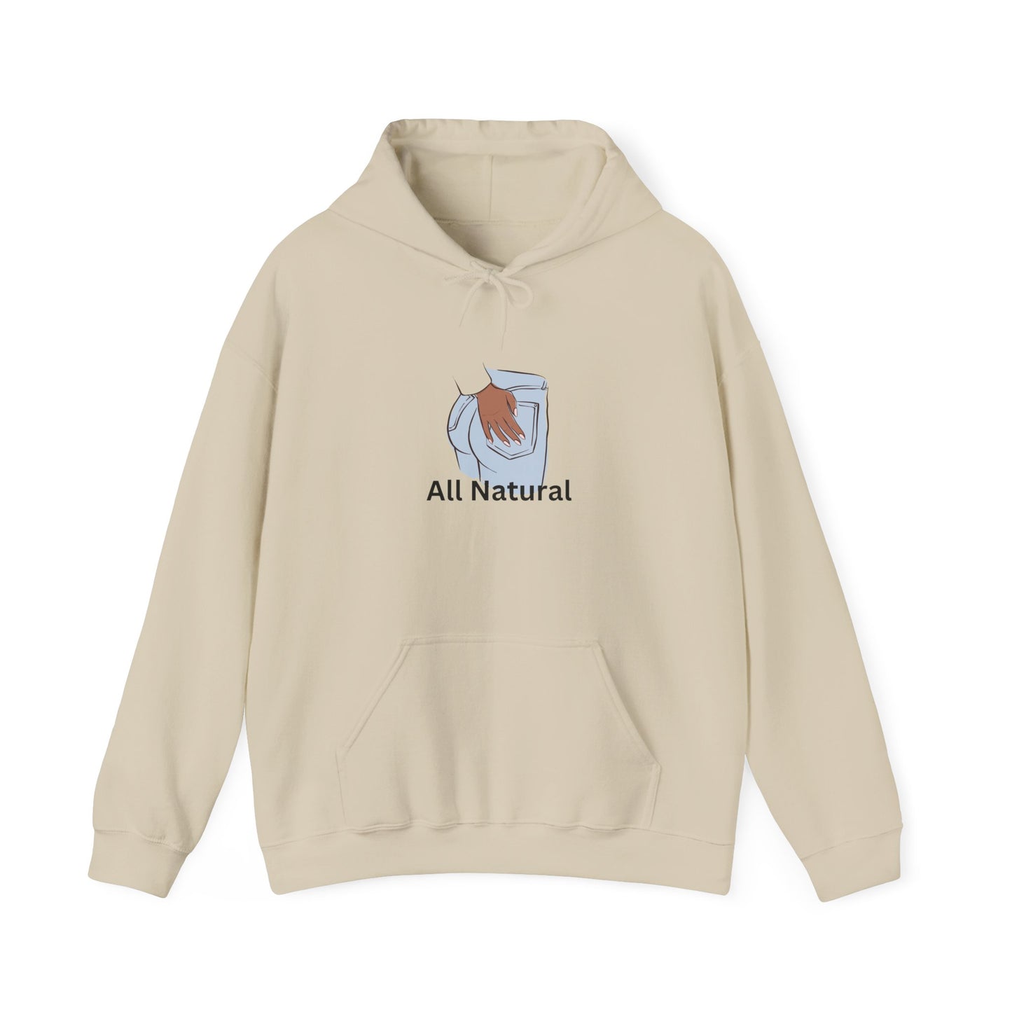 All Natural Hoodie Unisex Heavy Blend™ Hooded Sweatshirt No BBL No Fake Butt Home Grown Ass Pullover Sweater