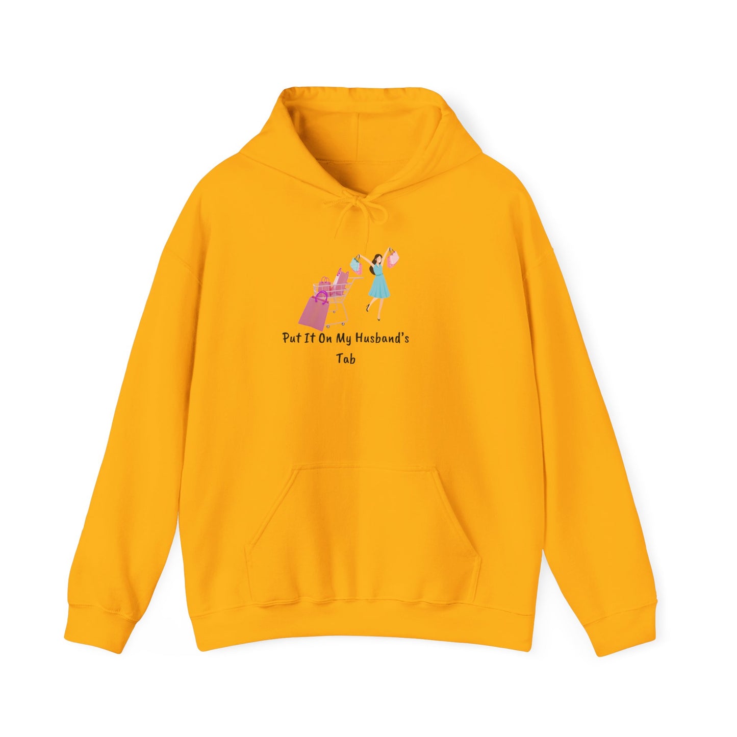 Put It On My Husband's Tab Hoodie Sweater Pullover Hooded Sweatshirt
