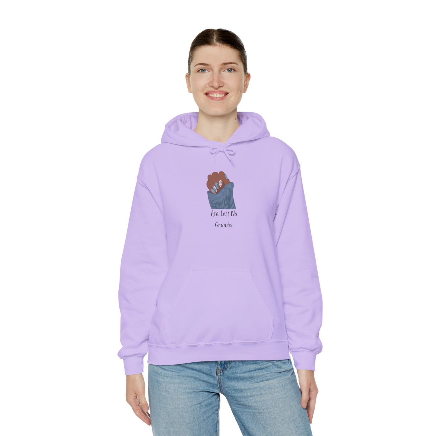 Ate Left No Crumbs Unisex Hooded Sweatshirt Sweater Pullover Hoodie Sweater