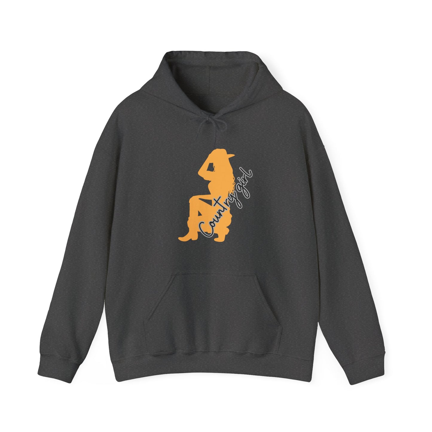 Country Girl Unisex Heavy Blend™ Hooded Sweatshirt Country Music Farm Girl Guitar Cowboy Spurs Cowboy Hat Hoodie Sweater Pullover