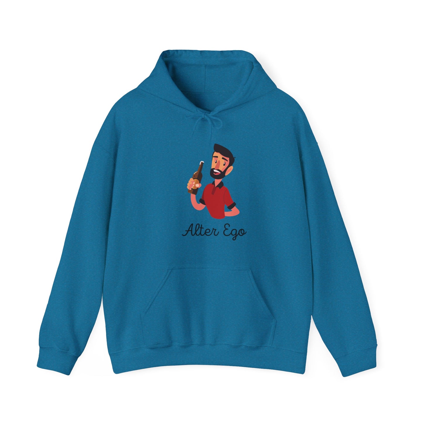 Alter Ego Unisex Heavy Blend Hooded Sweatshirt Personality Twin Drinking Alcoholic Party Shirt Hoodie Sweater Pullover
