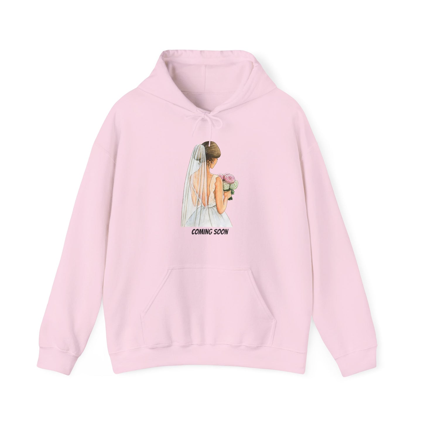 Coming Soon Hoodie Engagement Fiance Pullover Sweater Wedding Bride Bridezilla Marriage Bridesmaids Unisex Hooded Sweatshirt