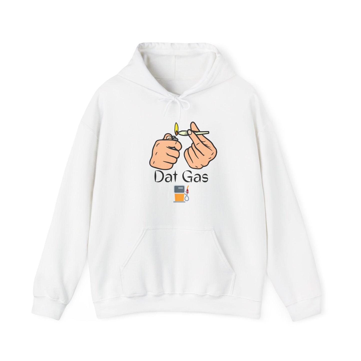 Dat Gas Unisex Heavy Blend Hooded Sweatshirt Smoking Marijuana Pullover Sweater Hoodie