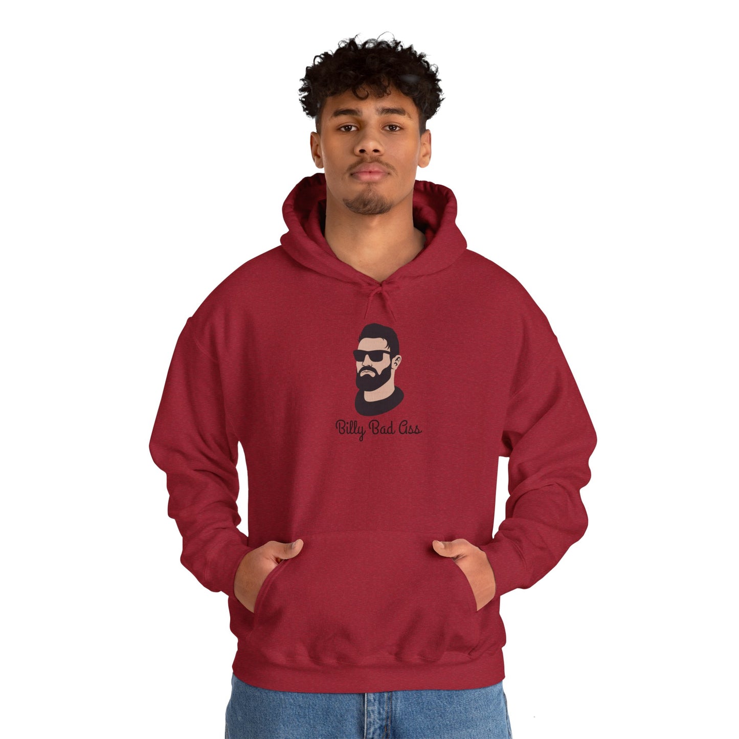 Billy Bad A Unisex Heavy Blend Hooded Sweatshirt Tough Guy Pullover Sweater