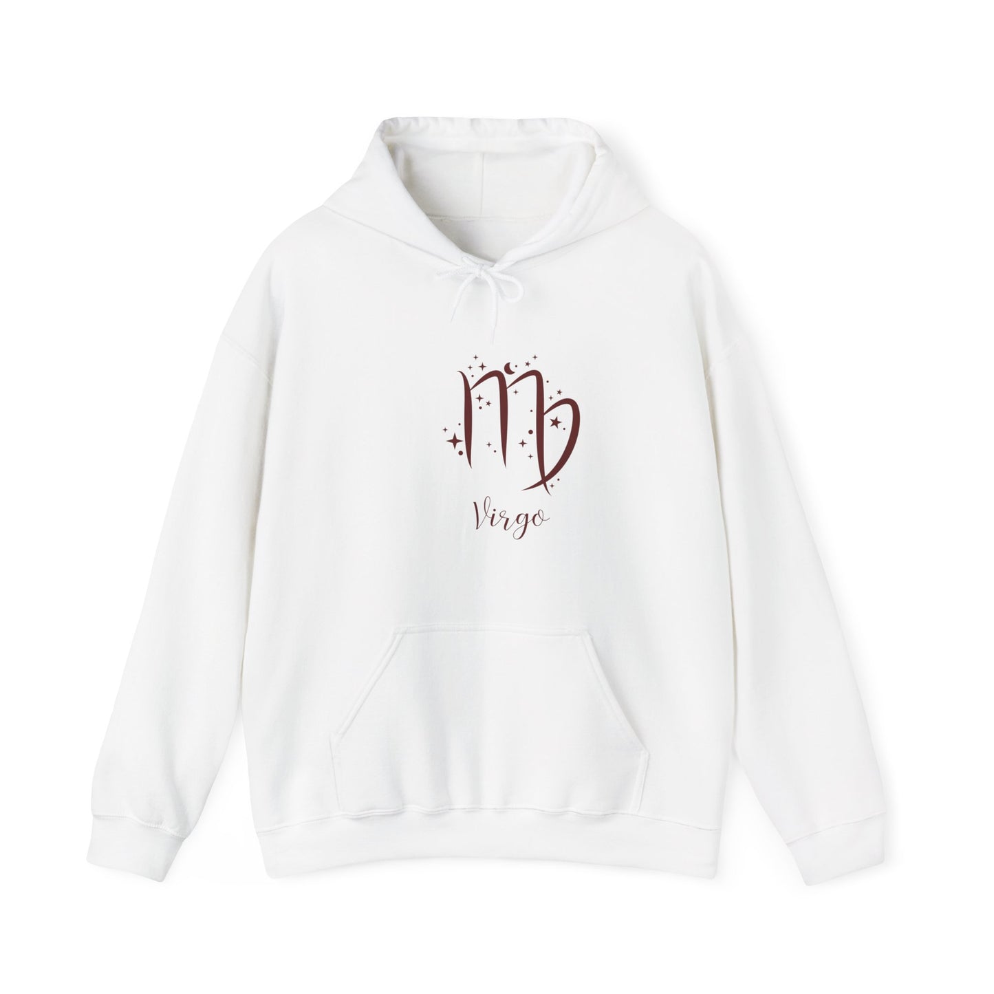 Virgo Zodiac Unisex Heavy Blend Hooded Sweatshirt Astrology Moon Sun Stars Galaxy September Hoodie Sweater Pullover