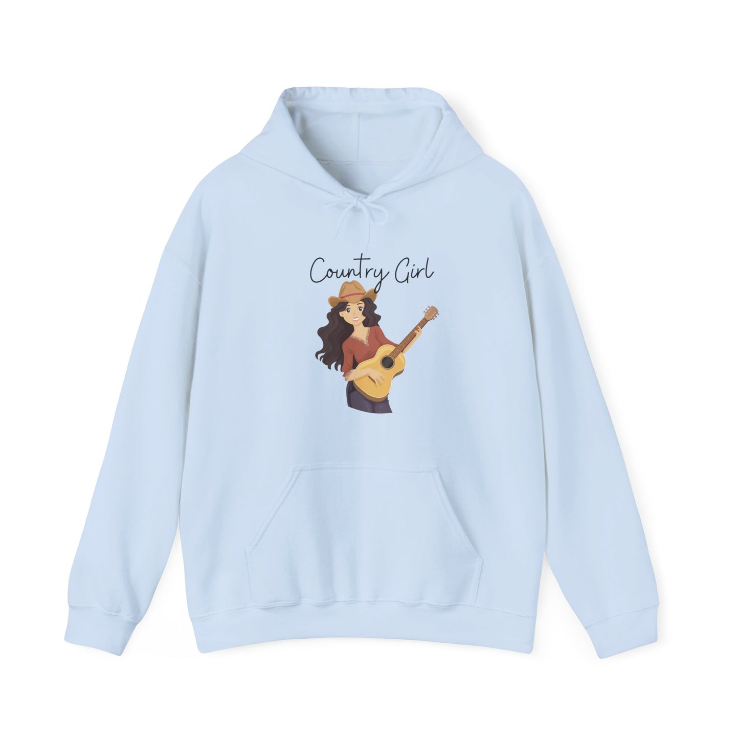 Country Girl Unisex Heavy Blend™ Hooded Sweatshirt Country Guitar Farm Country Music Hoodie Sweater Pullover