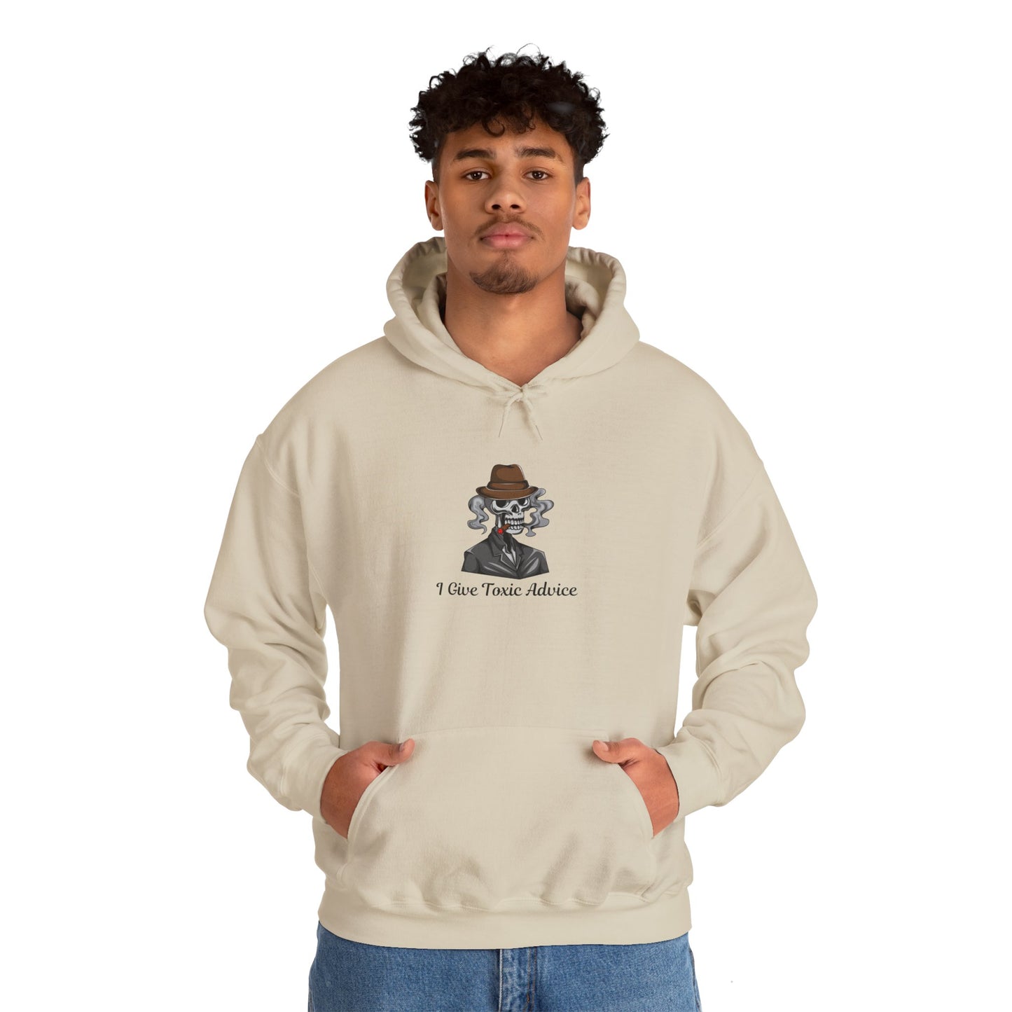 I Give Toxic Advice Unisex Hoodie - Stylish Heavy Blend Sweatshirt for Humor Lovers Toxic Bad Boy Bad Girl Evil Pullover Sweater