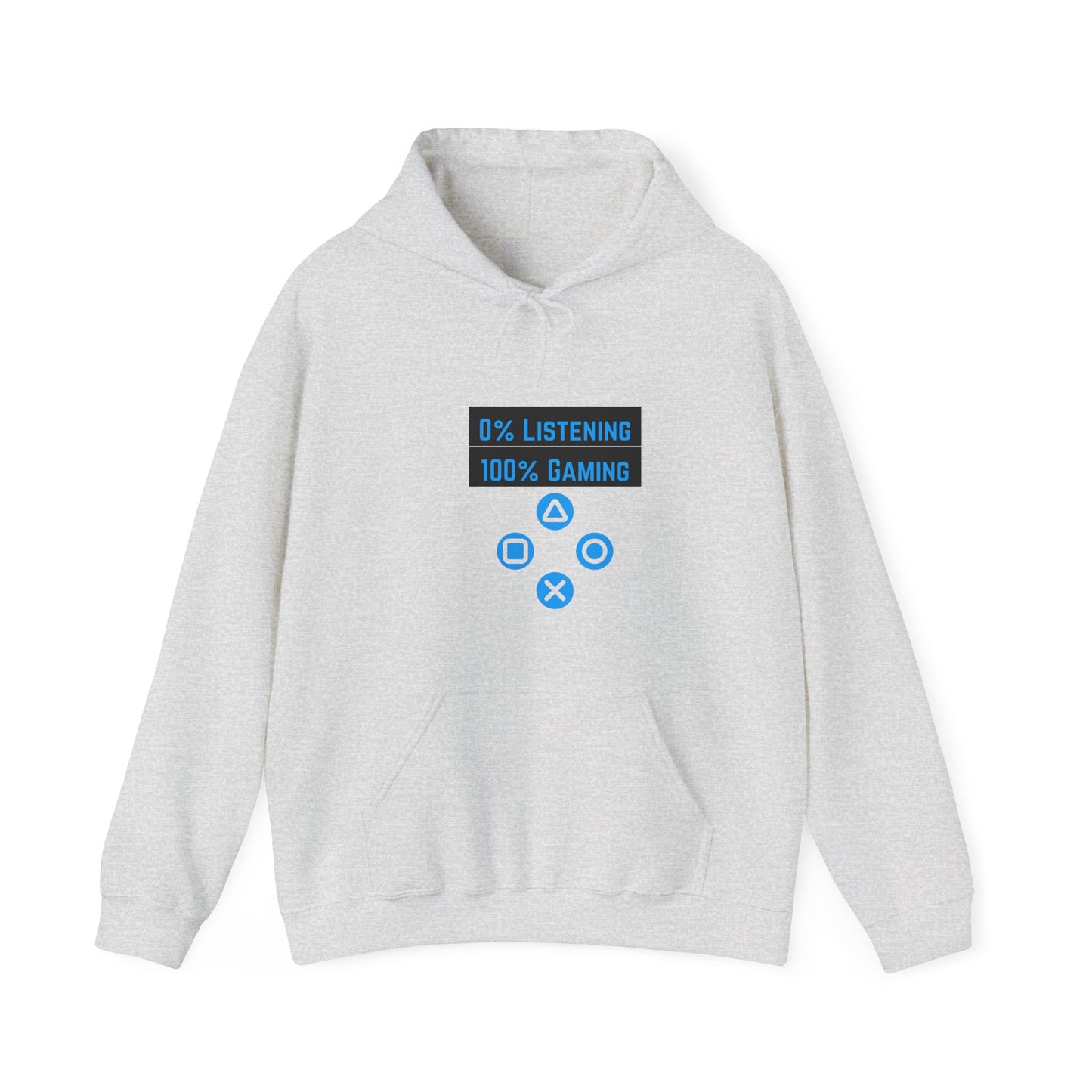 0% Listening 100 Percent Gaming Unisex Heavy Blend™ Hooded Sweatshirt Gaming Video Games Hoodie Sweater Pullover