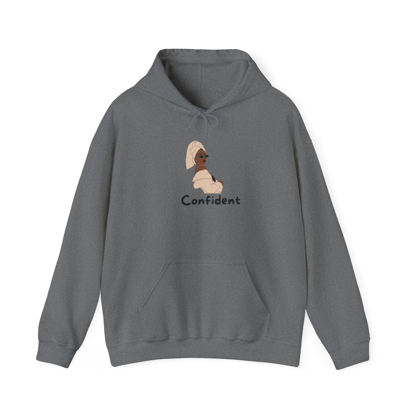 Confident Unisex Hooded Sweatshirt Sweater Pullover Hoodie