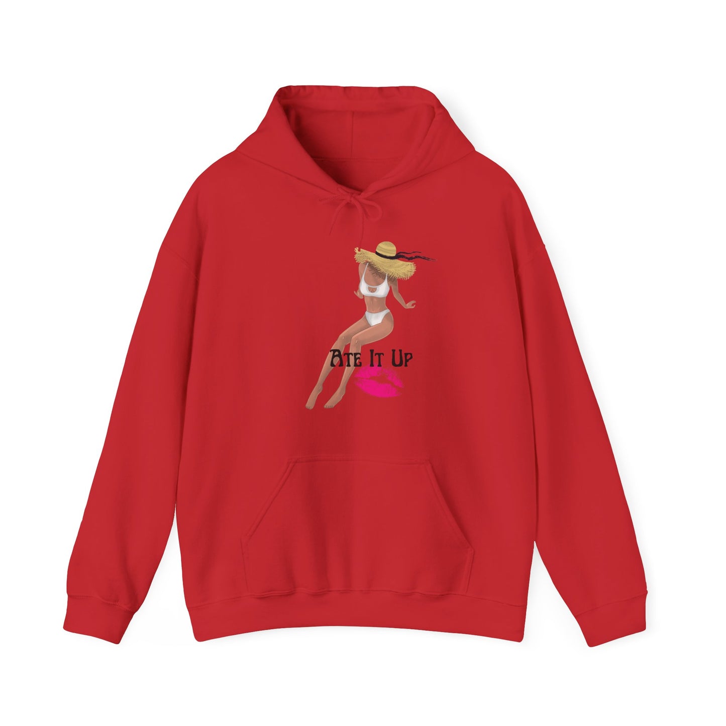 Ate It Up Unisex Heavy Blend Hooded Sweatshirt Sexy Fine Baddie Diva Model Hoodie Sweater Pullover