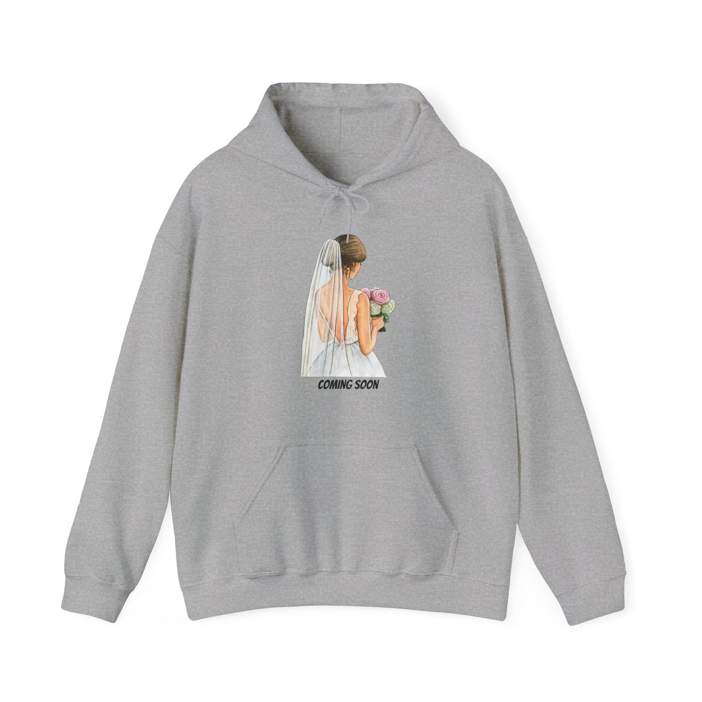 Coming Soon Hoodie Engagement Fiance Pullover Sweater Wedding Bride Bridezilla Marriage Bridesmaids Unisex Hooded Sweatshirt