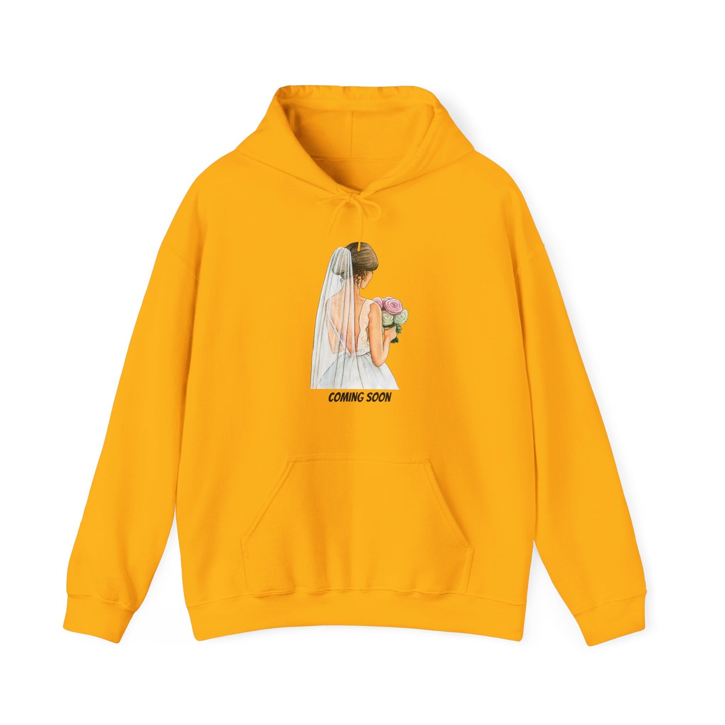 Coming Soon Hoodie Engagement Fiance Pullover Sweater Wedding Bride Bridezilla Marriage Bridesmaids Unisex Hooded Sweatshirt
