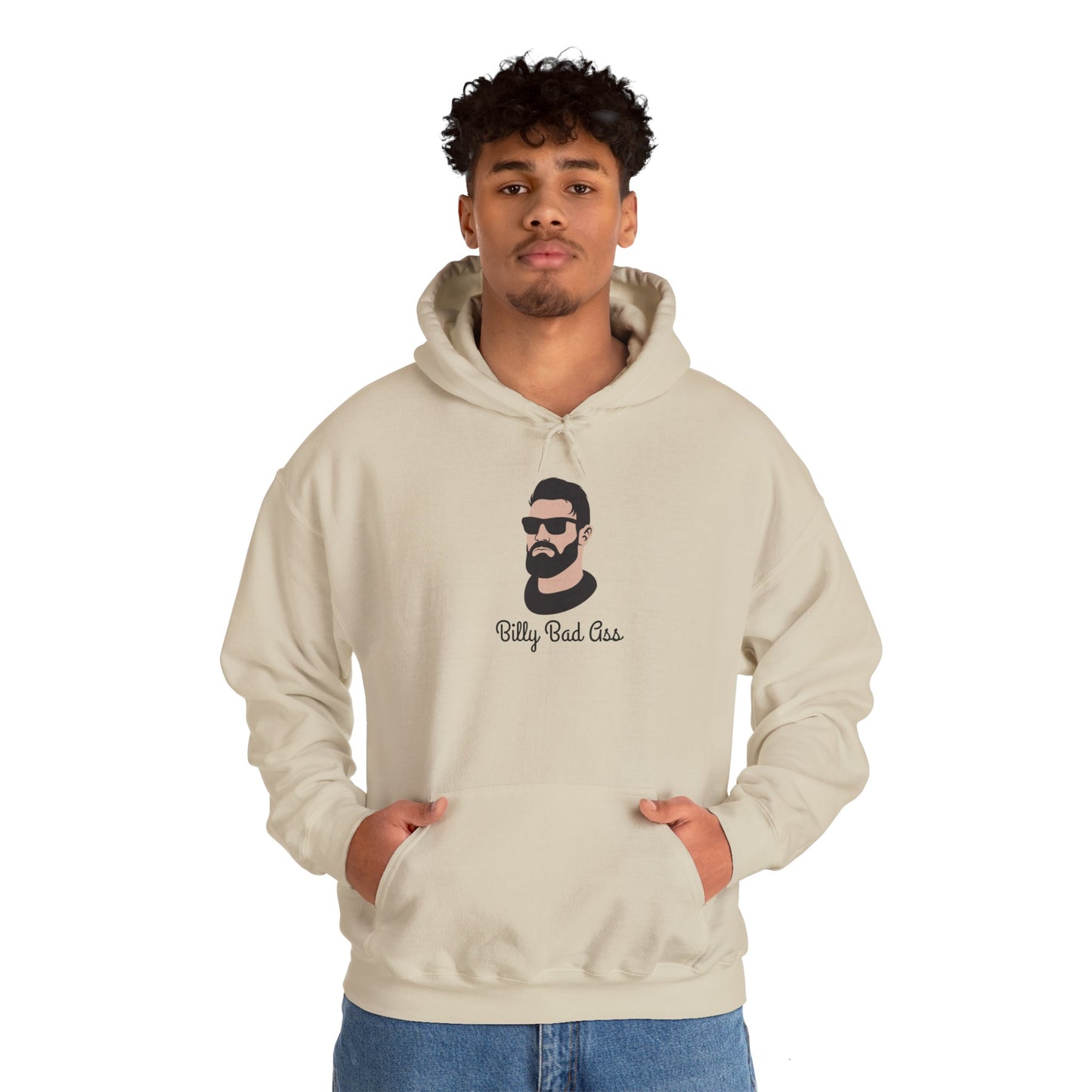 Billy Bad A Unisex Heavy Blend Hooded Sweatshirt Tough Guy Pullover Sweater