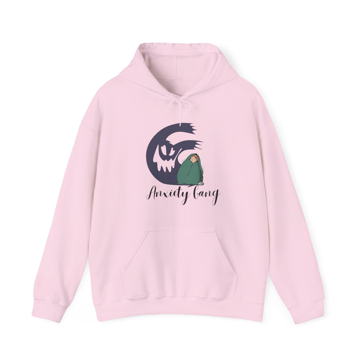 Anxiety Gang Unisex Heavy Blend™ Hooded Sweatshirt Stress Shirt Anxiety Attack
