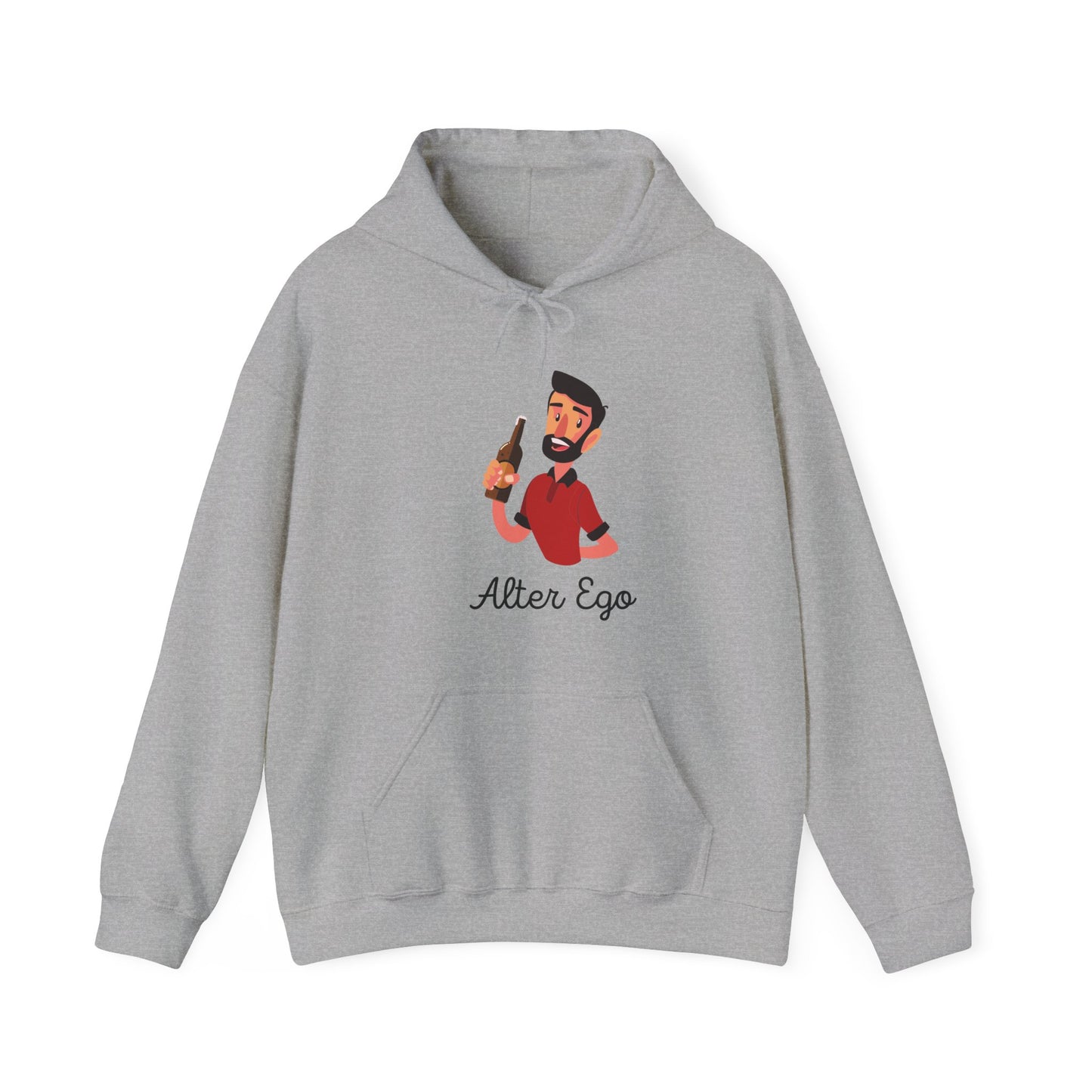 Alter Ego Unisex Heavy Blend Hooded Sweatshirt Personality Twin Drinking Alcoholic Party Shirt Hoodie Sweater Pullover