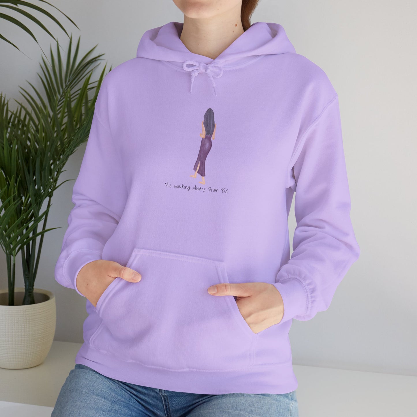 Me Walking Away From BS Unisex Hoodie Sweater Pullover Sweatshirt