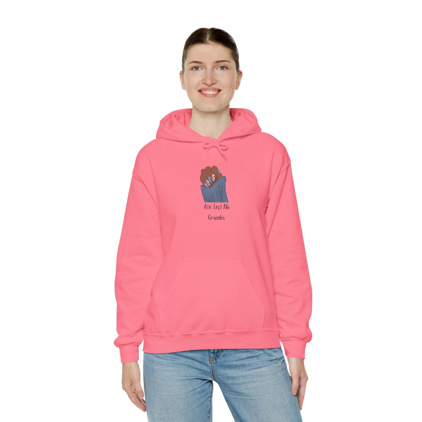 Ate Left No Crumbs Unisex Hooded Sweatshirt Sweater Pullover Hoodie Sweater